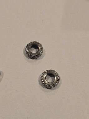 Pandora Silver Crystal Pavé Spacer Beads